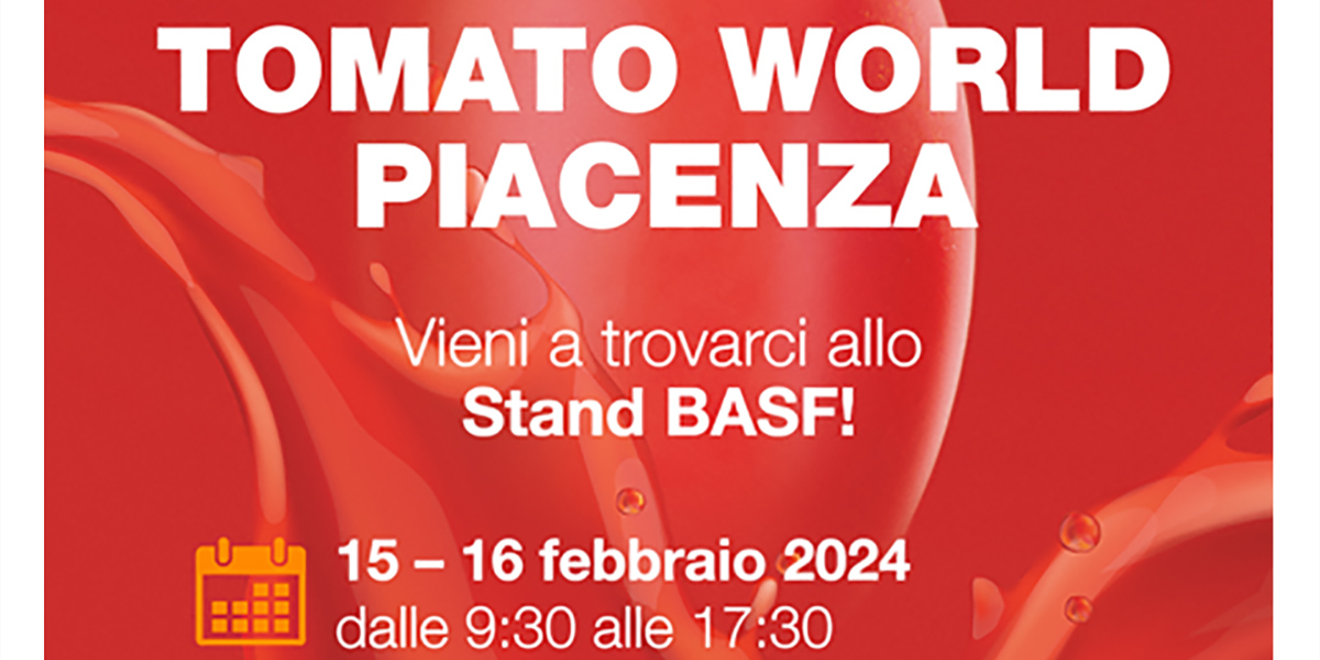 Basf al Tomato World di Piacenza dal 15 al 16 febbraio